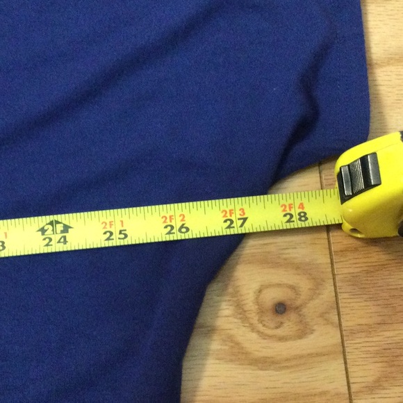 M By Johnny royal blue short sleeve open face wrap - Picture 9 of 12